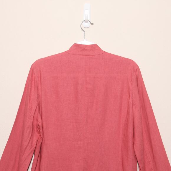 NEW Caroline Kendrick Tunic Top Linen Blend Size Medium - Picture 7 of 9